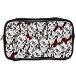 Demonic Skulls pattern, spooky horror, Halloween theme Toiletries Bag (Two Sides) Back