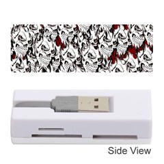 Demonic Skulls Pattern, Spooky Horror, Halloween Theme Memory Card Reader (stick) by Casemiro