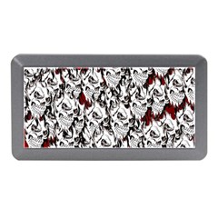 Demonic Skulls Pattern, Spooky Horror, Halloween Theme Memory Card Reader (mini) by Casemiro