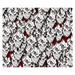 Demonic Skulls pattern, spooky horror, Halloween theme Double Sided Flano Blanket (Small)  50 x40  Blanket Front