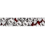 Demonic Skulls pattern, spooky horror, Halloween theme Large Flano Scarf  Front