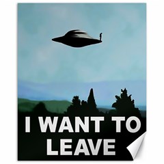 I Want To Leave Poster Canvas 16  X 20  by Casemiro