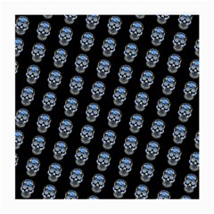 Skulls, Demonic Skull Pattern, Frida Kahlo Stylised Medium Glasses Cloth by Casemiro