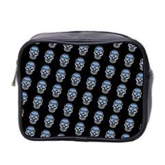 Skulls, Demonic Skull Pattern, Frida Kahlo Stylised Mini Toiletries Bag (two Sides) by Casemiro