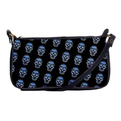 Skulls, Demonic Skull Pattern, Frida Kahlo Stylised Shoulder Clutch Bag by Casemiro