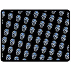 Skulls, Demonic Skull Pattern, Frida Kahlo Stylised Fleece Blanket (large)  by Casemiro