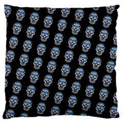 Skulls, Demonic Skull Pattern, Frida Kahlo Stylised Large Flano Cushion Case (one Side) by Casemiro