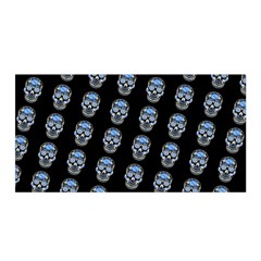 Skulls, Demonic Skull Pattern, Frida Kahlo Stylised Satin Wrap by Casemiro