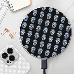 Skulls, Demonic Skull Pattern, Frida Kahlo Stylised Wireless Charger by Casemiro