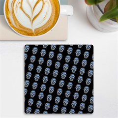 Skulls, Demonic Skull Pattern, Frida Kahlo Stylised Uv Print Square Tile Coaster  by Casemiro