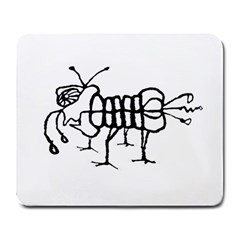 Fantasy Weird Insect Drawing Large Mousepads by dflcprintsclothing