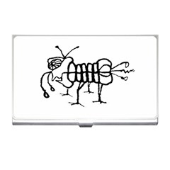 Fantasy Weird Insect Drawing Business Card Holder by dflcprintsclothing