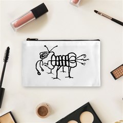 Fantasy Weird Insect Drawing Cosmetic Bag (small) by dflcprintsclothing