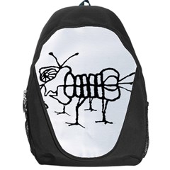 Fantasy Weird Insect Drawing Backpack Bag by dflcprintsclothing