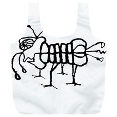 Fantasy Weird Insect Drawing Full Print Recycle Bag (xl) by dflcprintsclothing