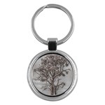 Big Tree Photo Illustration Key Chain (Round) Front