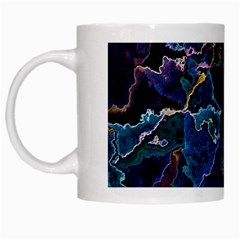 Oil Slick White Mugs by MRNStudios