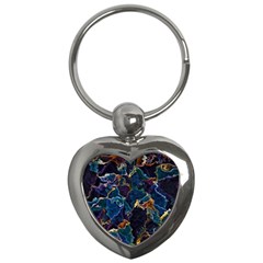 Oil Slick Key Chain (heart) by MRNStudios