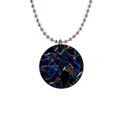 Oil Slick 1  Button Necklace by MRNStudios