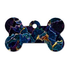 Oil Slick Dog Tag Bone (one Side) by MRNStudios