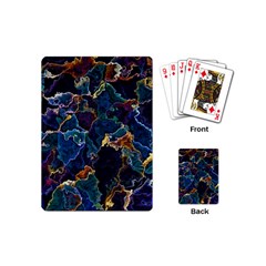 Oil Slick Playing Cards Single Design (mini) by MRNStudios