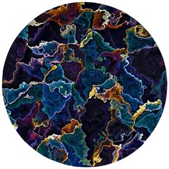 Oil Slick Wooden Puzzle Round by MRNStudios