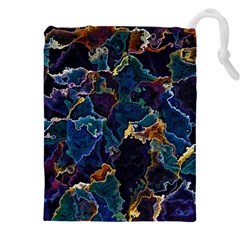 Oil Slick Drawstring Pouch (5xl) by MRNStudios