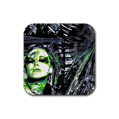 Dubstep Alien Rubber Coaster (square) by MRNStudios