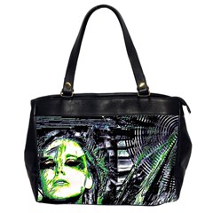 Dubstep Alien Oversize Office Handbag (2 Sides) by MRNStudios