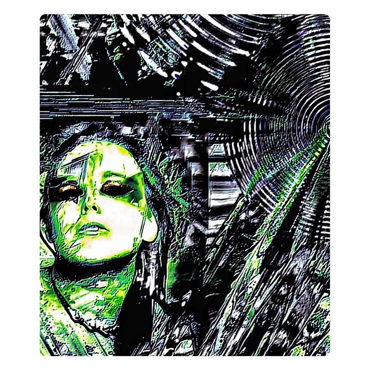 Dubstep Alien Double Sided Flano Blanket (Small) 