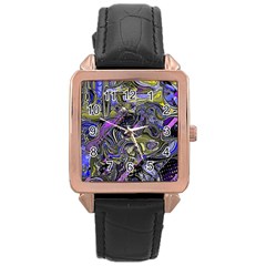 Deconstructed Green Rose Gold Leather Watch  by MRNStudios