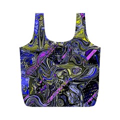 Deconstructed Green Full Print Recycle Bag (m) by MRNStudios