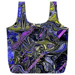 Deconstructed Green Full Print Recycle Bag (XXXL) Back