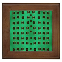 Butterflies In Fresh Green Environment Framed Tile by pepitasart