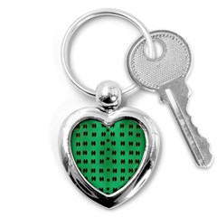 Butterflies In Fresh Green Environment Key Chain (heart) by pepitasart