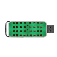 Butterflies In Fresh Green Environment Portable Usb Flash (two Sides) by pepitasart