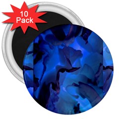 Peony In Blue 3  Magnets (10 Pack)  by LavishWithLove