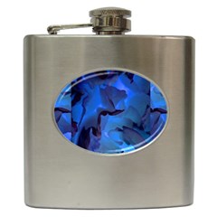 Peony In Blue Hip Flask (6 Oz)