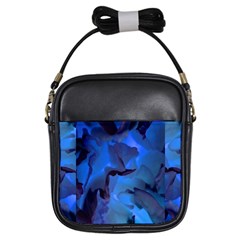 Peony In Blue Girls Sling Bag