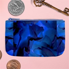 Peony In Blue Large Coin Purse by LavishWithLove