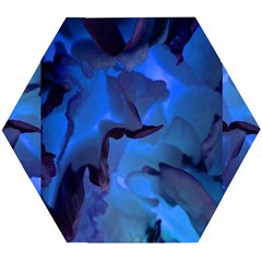 Peony In Blue Wooden Puzzle Hexagon