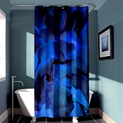 Peony In Blue Shower Curtain 36  X 72  (stall)  by LavishWithLove