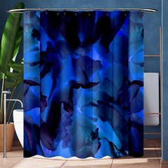 Peony In Blue Shower Curtain 60  X 72  (medium) 