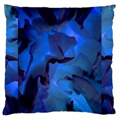 Peony In Blue Large Cushion Case (two Sides) by LavishWithLove