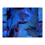 Peony in Blue Double Sided Flano Blanket (Mini)  35 x27  Blanket Front