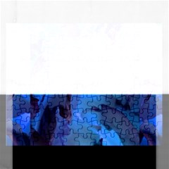 Peony In Blue Rectangular Jigsaw Puzzl