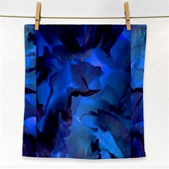 Peony In Blue Face Towel