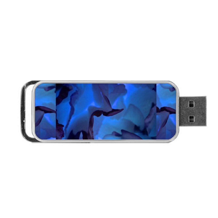 Peony in Blue Portable USB Flash (One Side)