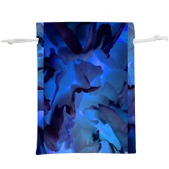 Peony In Blue  Lightweight Drawstring Pouch (xl)