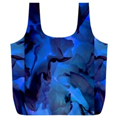 Peony In Blue Full Print Recycle Bag (xxxl)